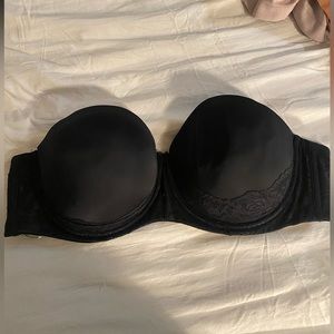 Torrid Strapless Push-Up Lace Sling Straight Back Bra